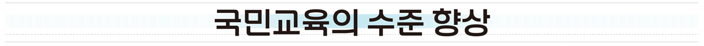 국민교육의 수준 향상
